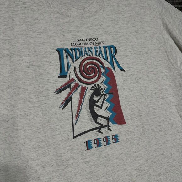 San Diego Indian Fair 1995 T Shirt Men's L Short Sleeve Museum of Man - Picture 2 of 11